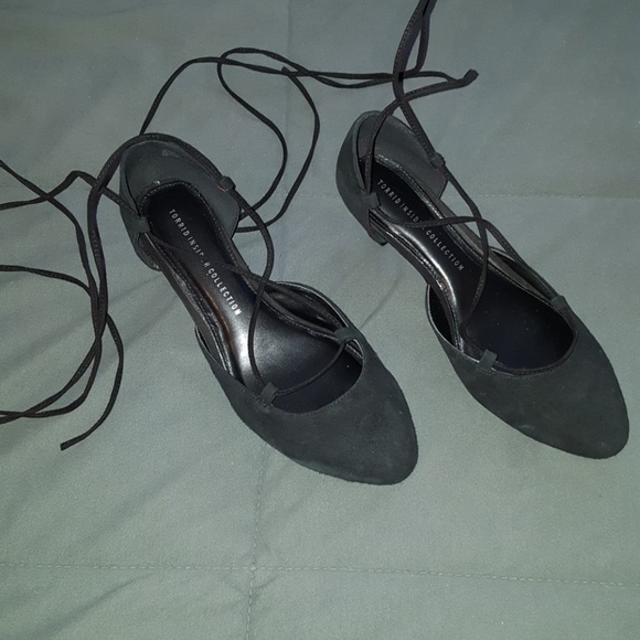 Torrid leather lace up mini heels - Picture 1 of 3